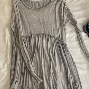 Gray Tunic Top